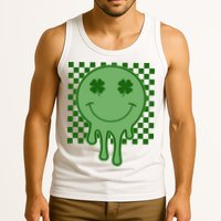 Retro Groovy St Patricks Smiley Tank Top