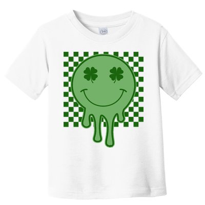 Retro Groovy St Patricks Smiley Toddler T-Shirt