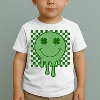 Retro Groovy St Patricks Smiley Toddler T-Shirt