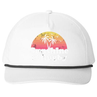 Rugby Gift Sunshine And Rugby Snapback Five-Panel Rope Hat