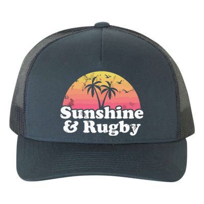 Rugby Gift Sunshine And Rugby Yupoong Adult 5-Panel Trucker Hat