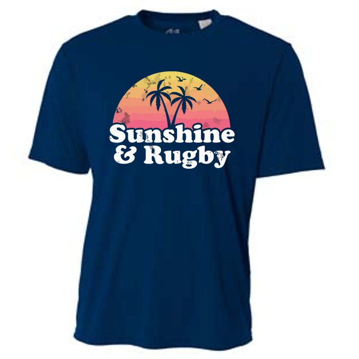 Rugby Gift Sunshine And Rugby Cooling Performance Crew T-Shirt