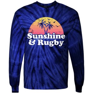 Rugby Gift Sunshine And Rugby Tie-Dye Long Sleeve Shirt