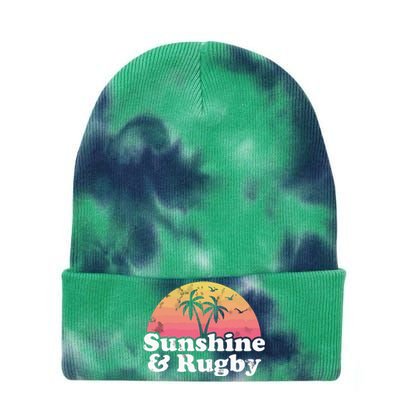 Rugby Gift Sunshine And Rugby Tie Dye 12in Knit Beanie