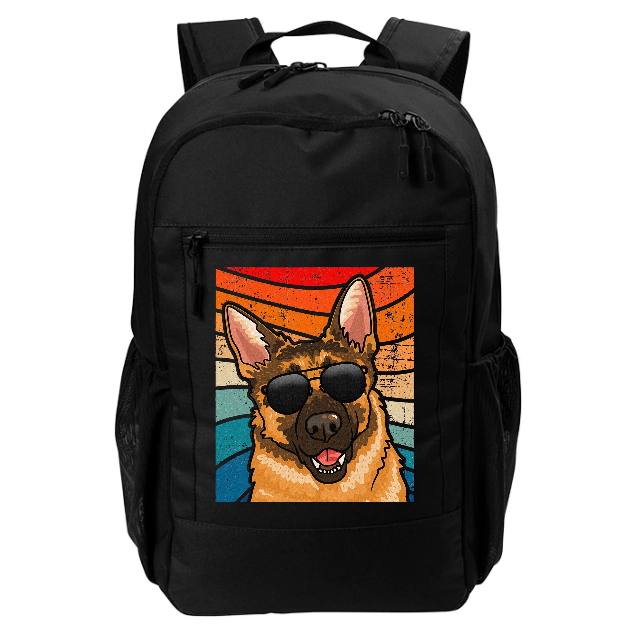 Retro German Shepherd German Shepherd Dog Backpack
