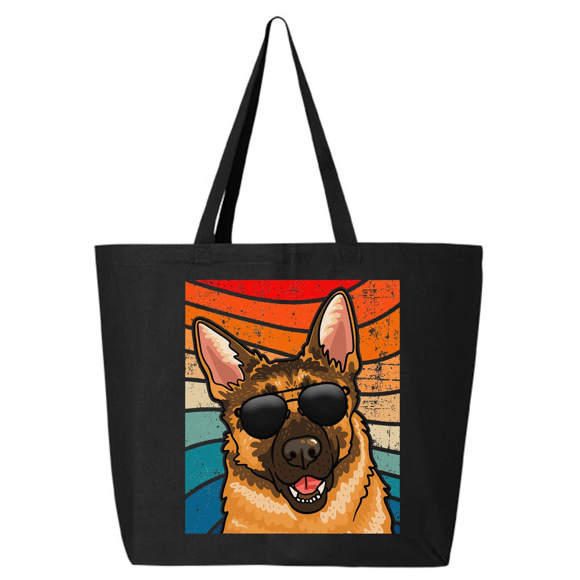 Retro German Shepherd German Shepherd Dog 25L Jumbo Tote
