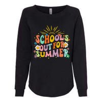 Retro Groovy School's Out For Summer Graduation Teacher Womens California Wash Sweatshirt