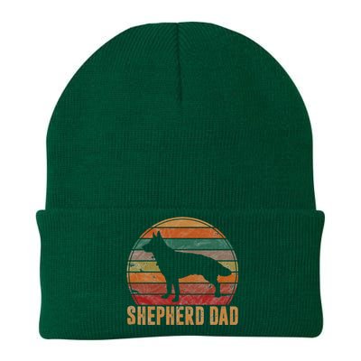 Retro German Shepherd Dad Gift Dog Owner Pet Shepard Father Knit Cap Winter Beanie