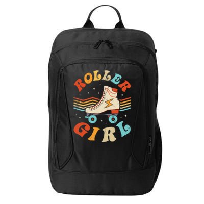 Roller Girl Skater Skating Retro Vintage 70s 80s Skates City Backpack