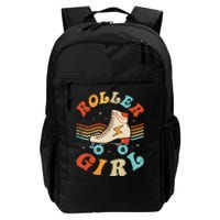 Roller Girl Skater Skating Retro Vintage 70s 80s Skates Daily Commute Backpack