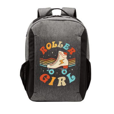 Roller Girl Skater Skating Retro Vintage 70s 80s Skates Vector Backpack