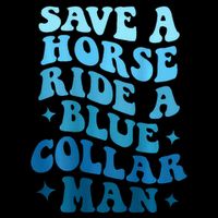 Retro Groovy Save A Horse Ride A Blue Collar Man City Backpack