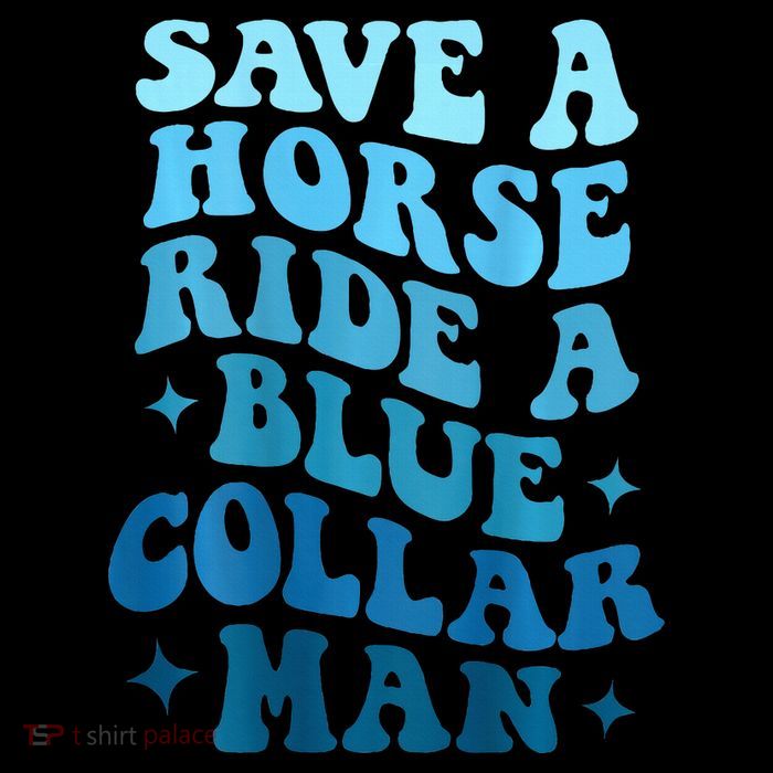 Retro Groovy Save A Horse Ride A Blue Collar Man Bucket Hat