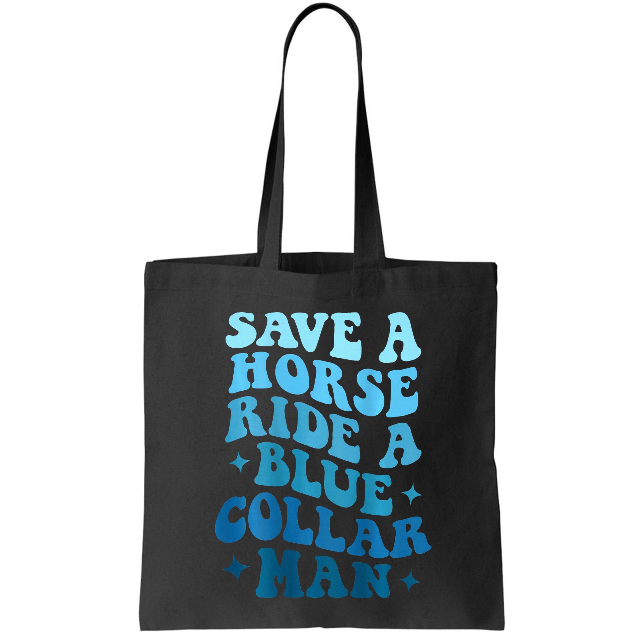 Retro Groovy Save A Horse Ride A Blue Collar Man Bag