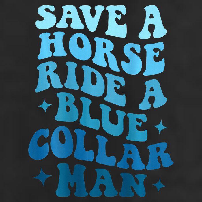 Retro Groovy Save A Horse Ride A Blue Collar Man Tumbler