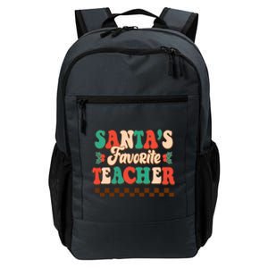 Retro Groovy SantaS Favorite Teacher Christmas Gift Daily Commute Backpack