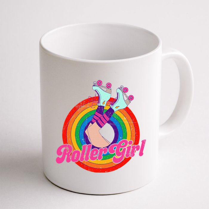 Roller Girl Skater Skating Retro Vintage Coffee Mug