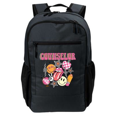 Retro Groovy School Counselor Appreciation Back To School Daily Commute Backpack