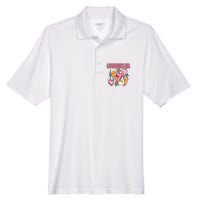 Retro Groovy School Counselor Appreciation Back To School Men's Origin Performance Pique Polo