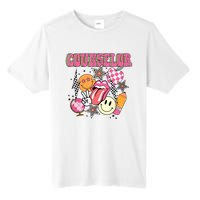 Retro Groovy School Counselor Appreciation Back To School Tall Fusion ChromaSoft Performance T-Shirt