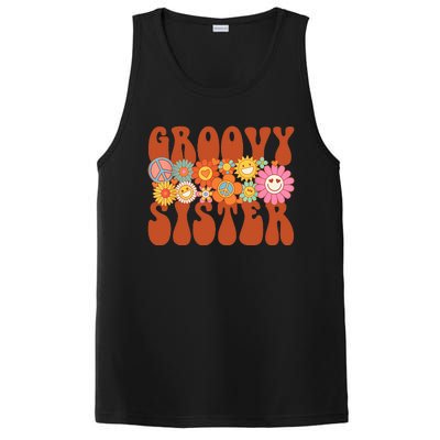 Retro Groovy Sister Matching Family Party Mother's Day PosiCharge Competitor Tank