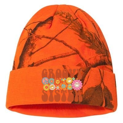 Retro Groovy Sister Matching Family Party Mother's Day Kati Licensed 12" Camo Beanie