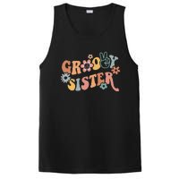 Retro Groovy Sister Matching Family 1st Birthday Party PosiCharge Competitor Tank