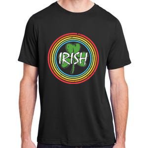 Rainbow Green Shamrock Irish Patricks Day Adult ChromaSoft Performance T-Shirt