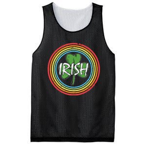 Rainbow Green Shamrock Irish Patricks Day Mesh Reversible Basketball Jersey Tank