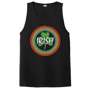 Rainbow Green Shamrock Irish Patricks Day PosiCharge Competitor Tank