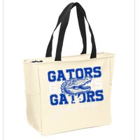 Retro Gators School Sports Name Team Zip Tote Bag