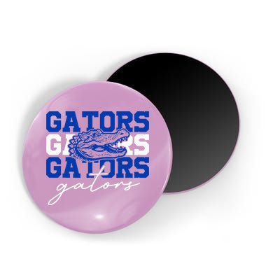 Retro Gators School Sports Name Team Magnet