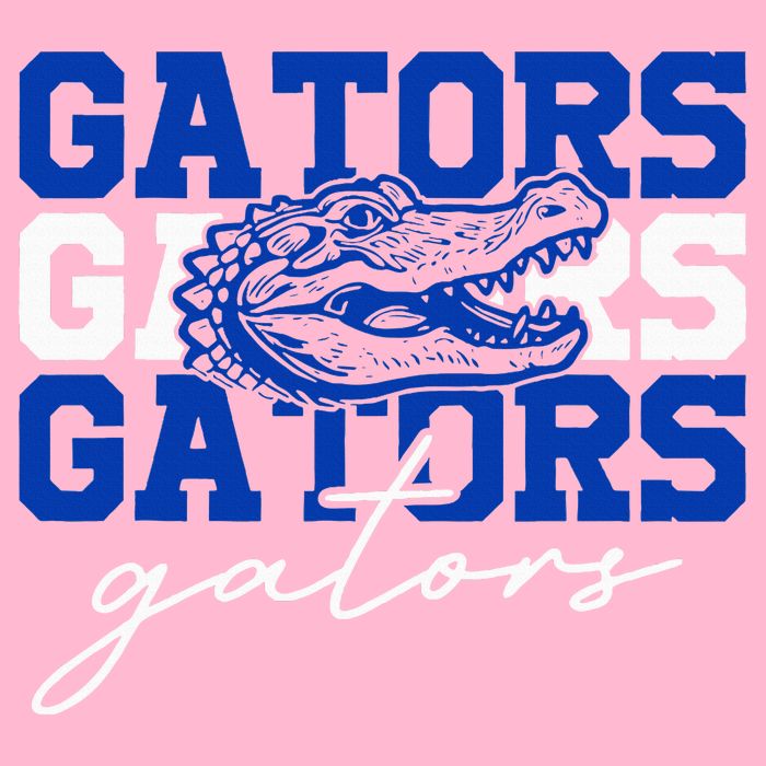 Retro Gators School Sports Name Team Magnet