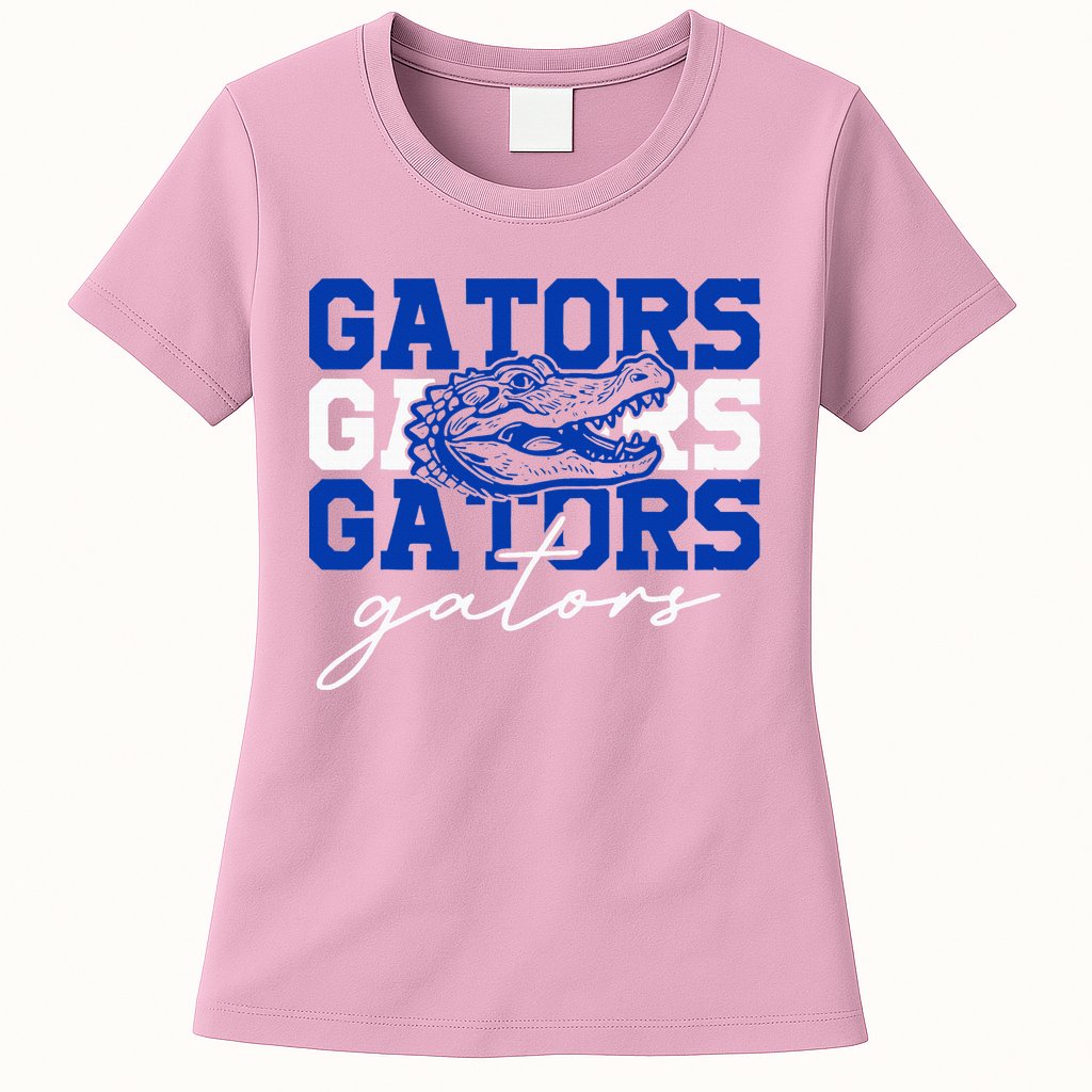 Retro Gators School Sports Name Team Womens T-Shirt