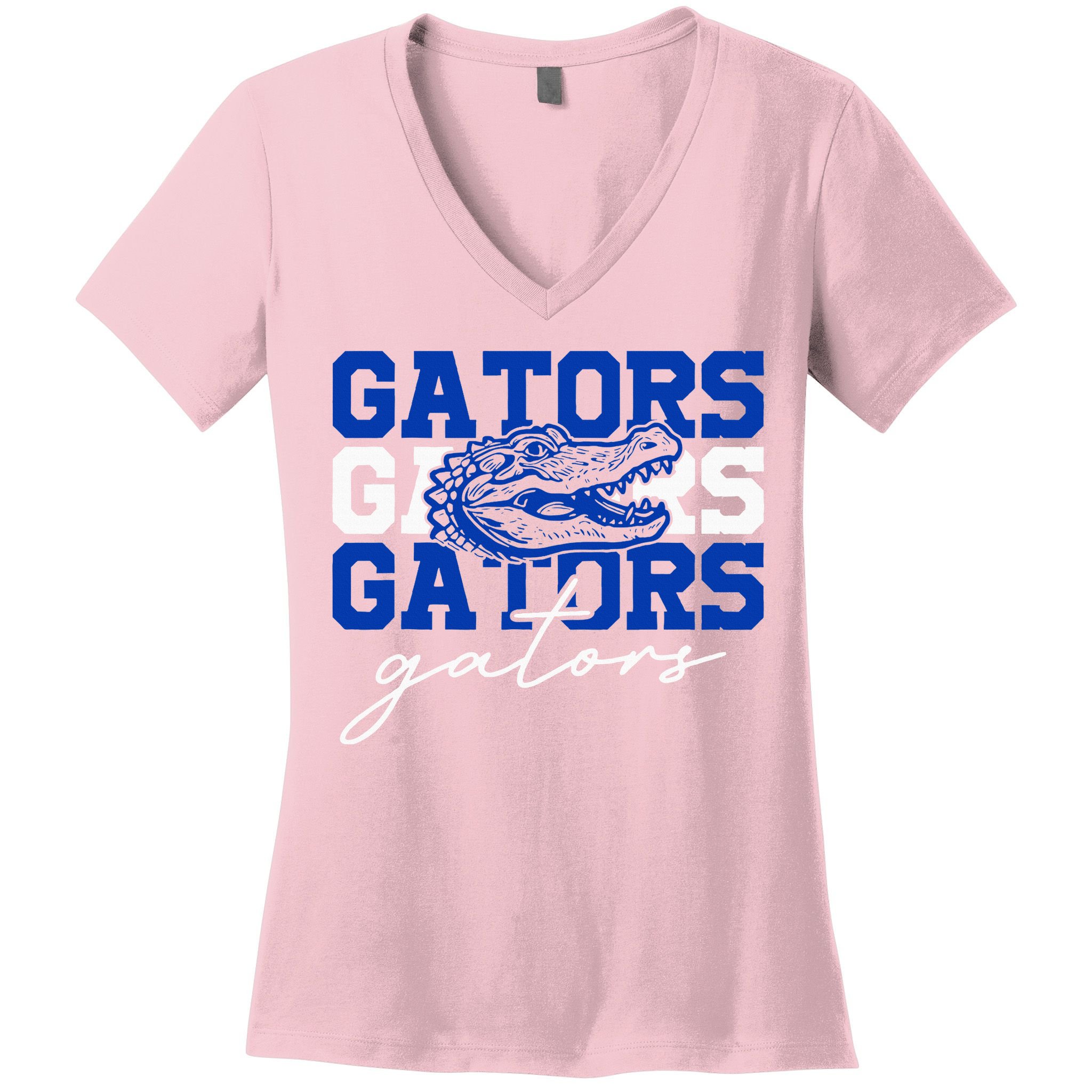 Retro Gators School Sports Name Team Women's V-Neck T-Shirt