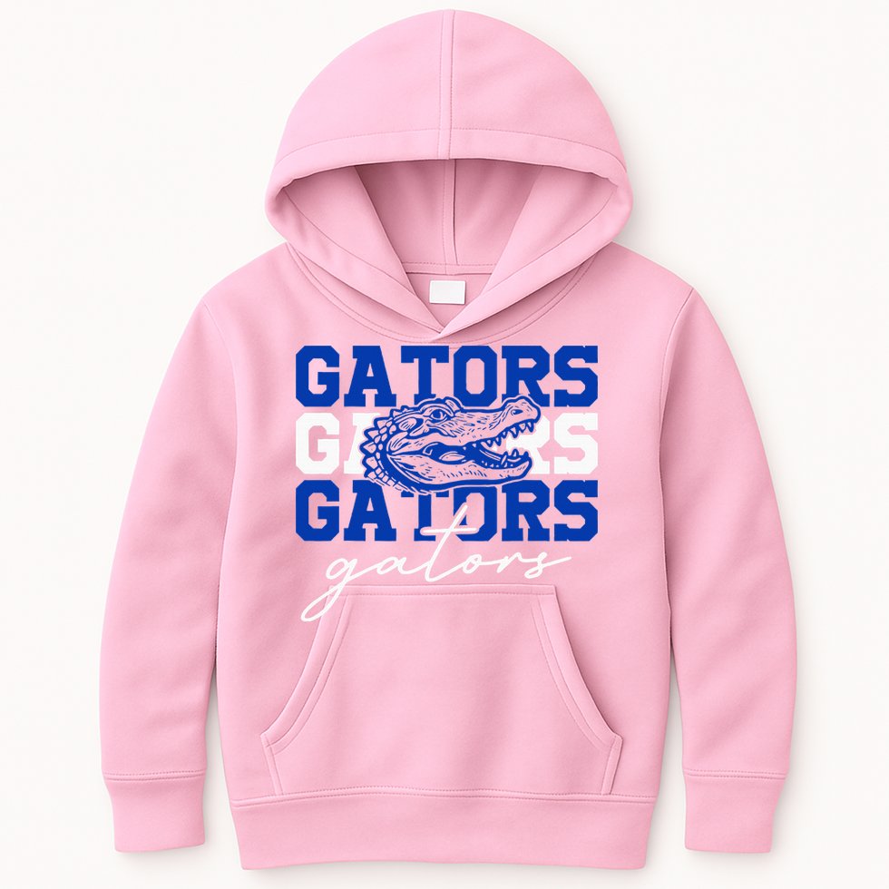 Retro Gators School Sports Name Team Kids Hoodie