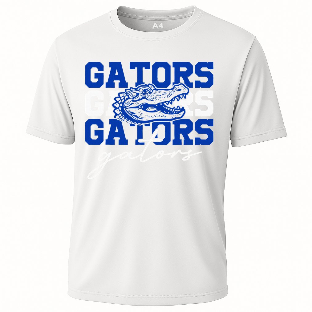 Retro Gators School Sports Name Team Cooling Performance Crew T-Shirt