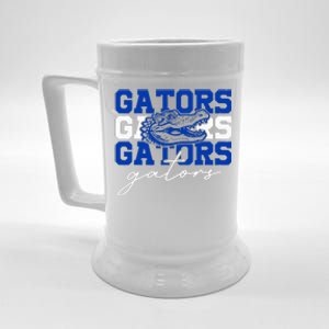 Retro Gators School Sports Name Team Beer Stein