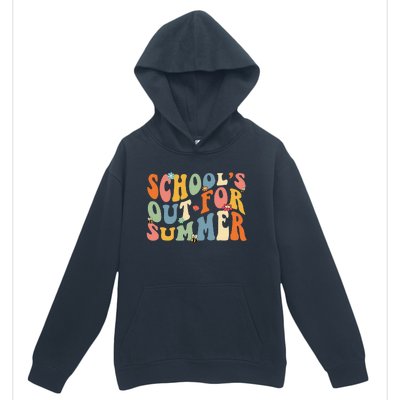 Retro Groovy School's Out For Summer Graduation Teacher Urban Pullover Hoodie