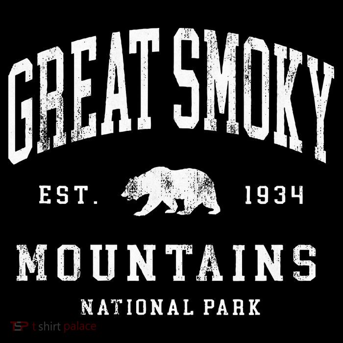 Retro Great Smoky Mountains National Park Hiking T-Shirt