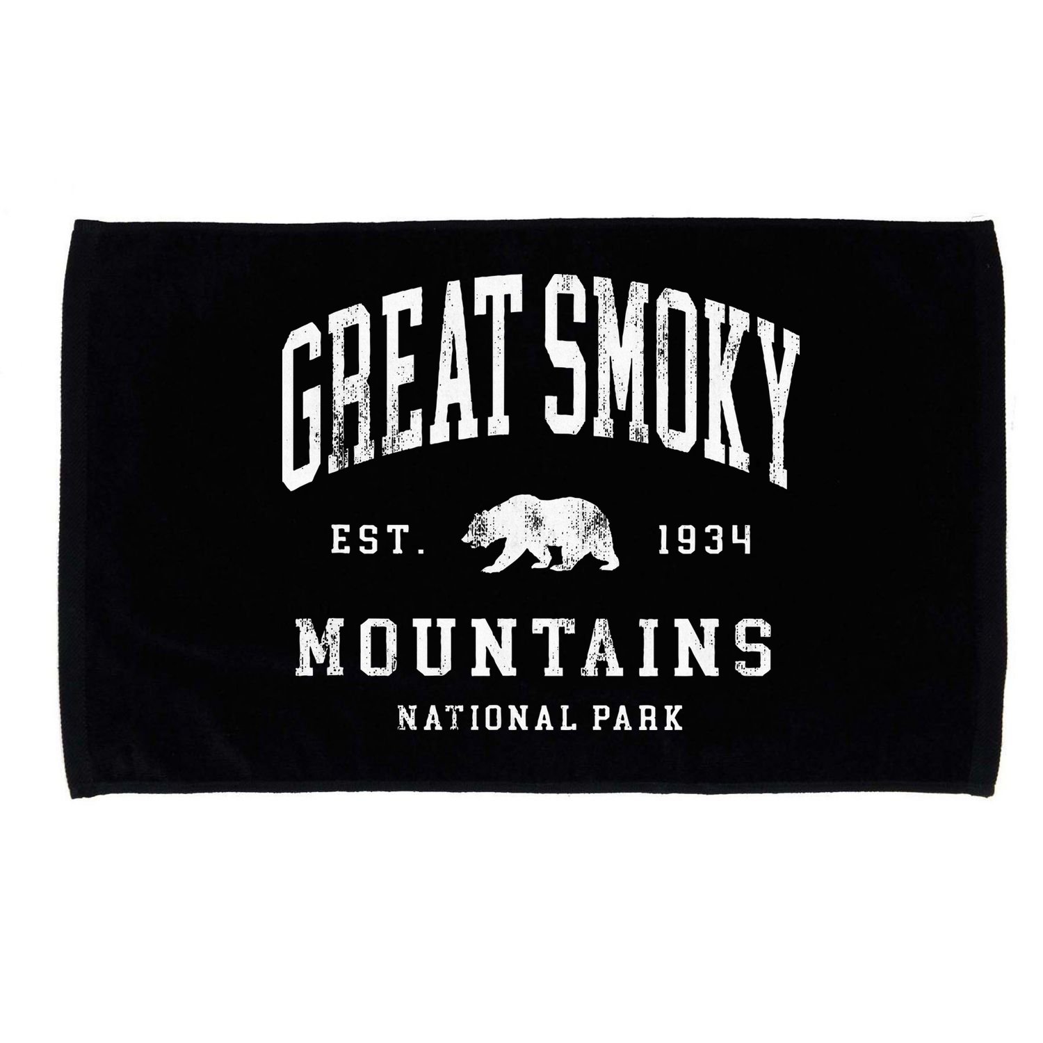 Retro Great Smoky Mountains National Park Hiking Microfiber Hand Towel