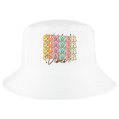 Retro Groovy Summer Vibes For  Summer Vacation Cool Comfort Performance Bucket Hat