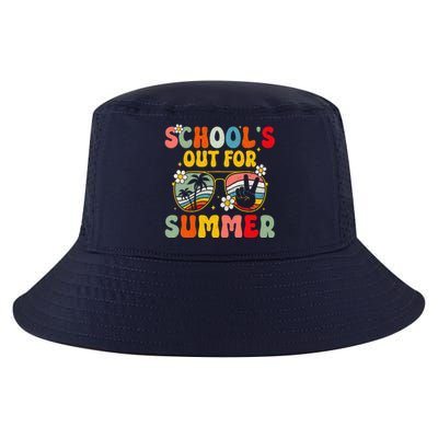 Retro Groovy SchoolS Out For Summer Graduation Teacher Cool Comfort Performance Bucket Hat