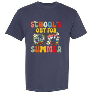 Retro Groovy SchoolS Out For Summer Graduation Teacher Garment-Dyed Heavyweight T-Shirt