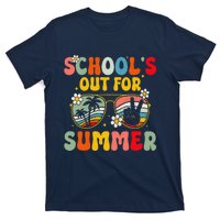 Retro Groovy SchoolS Out For Summer Graduation Teacher T-Shirt