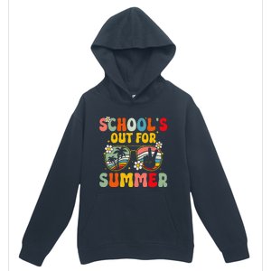 Retro Groovy SchoolS Out For Summer Graduation Teacher Urban Pullover Hoodie