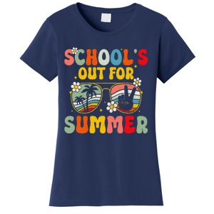 Retro Groovy SchoolS Out For Summer Graduation Teacher Women's T-Shirt