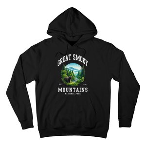 Retro Great Smoky Mountains National Park Women Hiking Hoodie