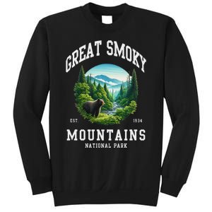 Retro Great Smoky Mountains National Park Women Hiking Sweatshirt