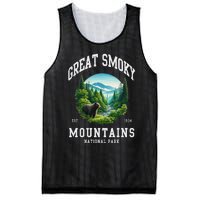 Retro Great Smoky Mountains National Park Women Hiking Mesh Reversible Basketball Jersey Tank